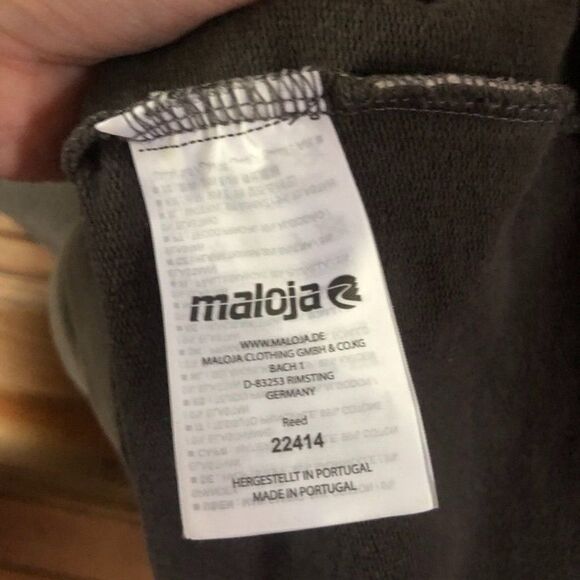 Maloja Medium Longsleeve Gray Embroidered Blouse‎ - Picture 9 of 10